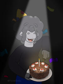 &quot;HAPPY BIRTHDAY TO ME (the cake is not a lie, I swear)&quot;